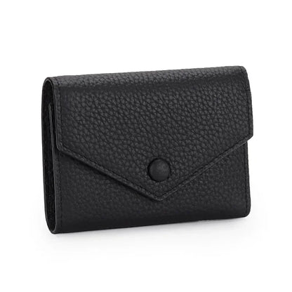 Small Wallet for Women Luxury Full Grain Cow Leather 3 Fold Compact Multifunction Fashion Brand Short Designer Women's Wallets