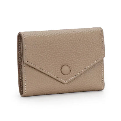 Small Wallet for Women Luxury Full Grain Cow Leather 3 Fold Compact Multifunction Fashion Brand Short Designer Women's Wallets