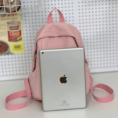 Small Women's Backpack Girls School Backpack Waterproof Nylon Fashion Japanese Casual Young Girl's Bag Female Mini Mochila