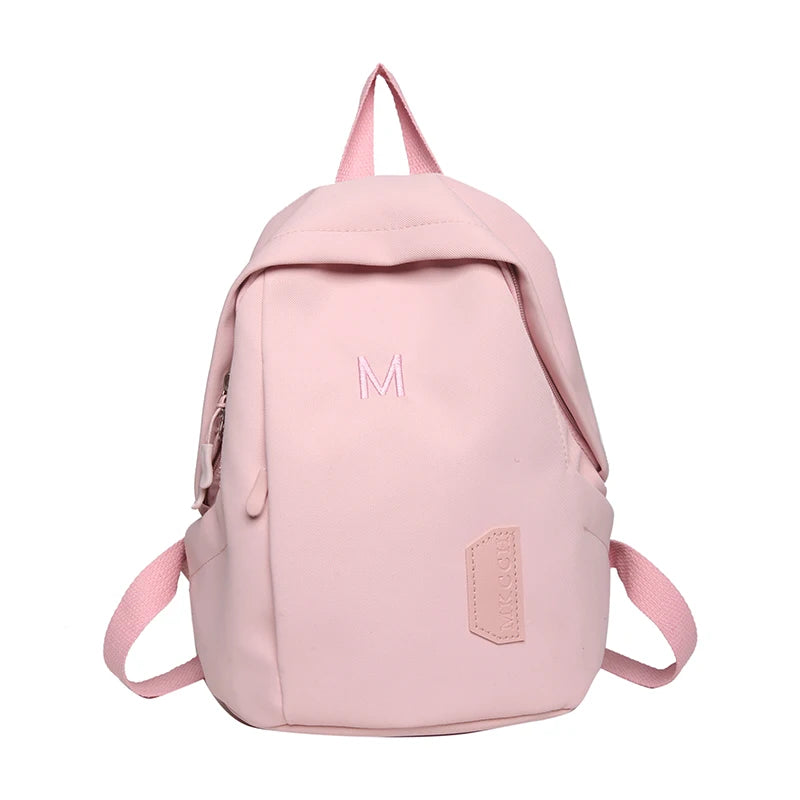 Small Women's Backpack Girls School Backpack Waterproof Nylon Fashion Japanese Casual Young Girl's Bag Female Mini Mochila