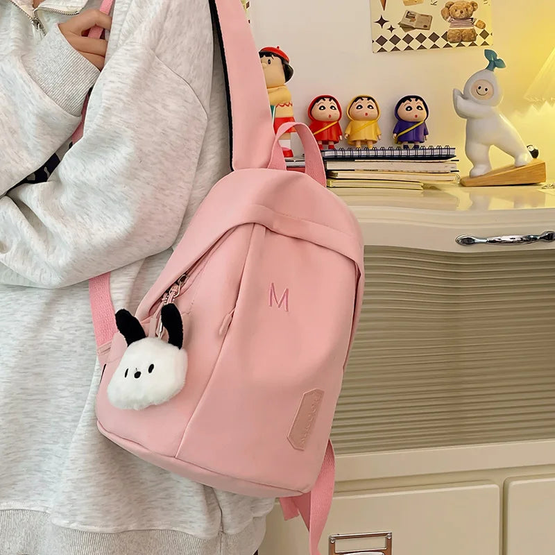 Small Women's Backpack Girls School Backpack Waterproof Nylon Fashion Japanese Casual Young Girl's Bag Female Mini Mochila