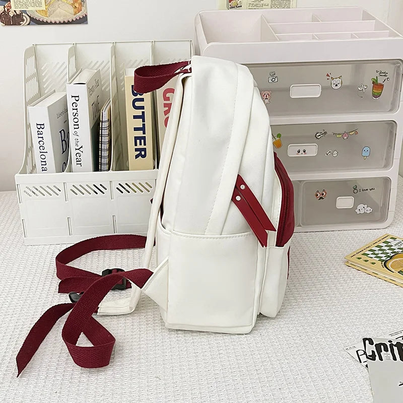 Small Women's Backpack Girls School Backpack Waterproof Nylon Fashion Japanese Casual Young Girl's Bag Female Mini Mochila
