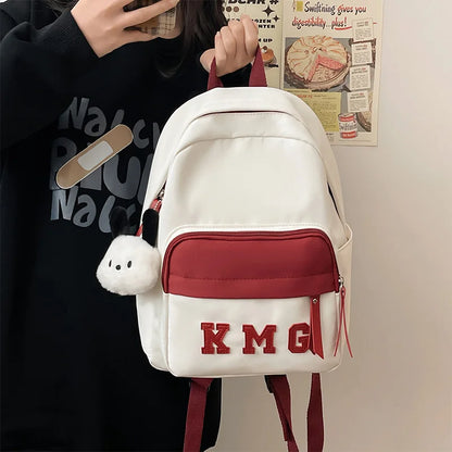 Small Women's Backpack Girls School Backpack Waterproof Nylon Fashion Japanese Casual Young Girl's Bag Female Mini Mochila
