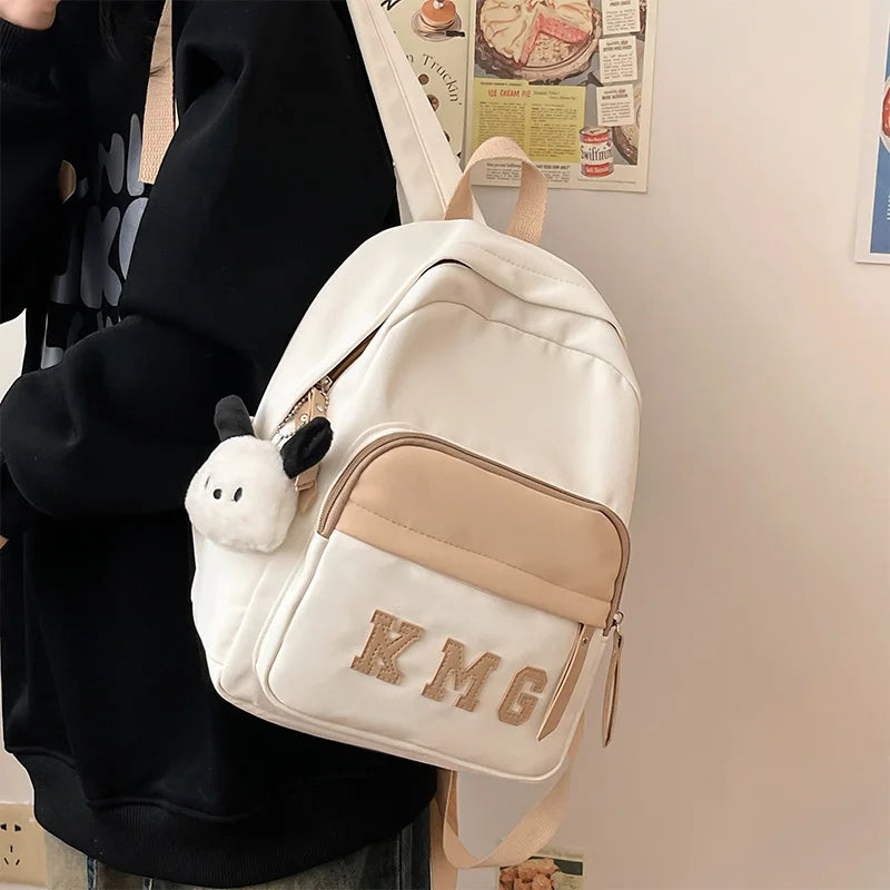 Small Women's Backpack Girls School Backpack Waterproof Nylon Fashion Japanese Casual Young Girl's Bag Female Mini Mochila
