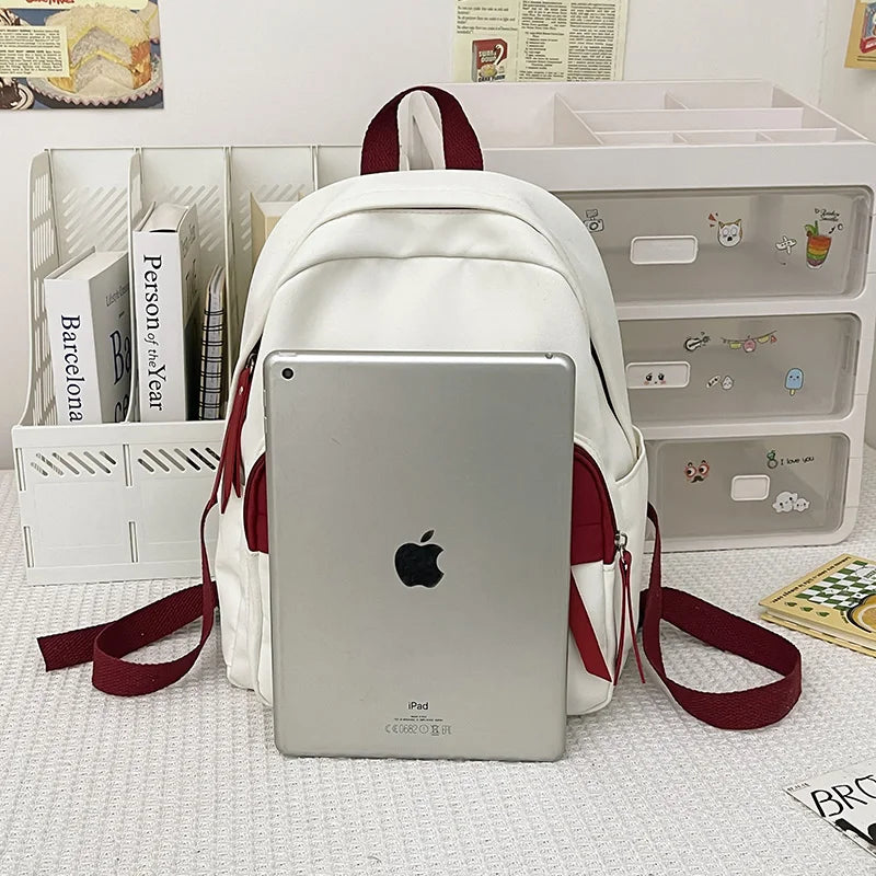 Small Women's Backpack Girls School Backpack Waterproof Nylon Fashion Japanese Casual Young Girl's Bag Female Mini Mochila