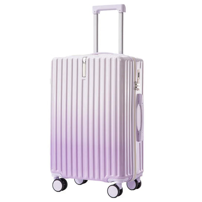 Small fresh gradient color suitcase, new women's 20 inch high aesthetic value trolley travel box, student 24 password box