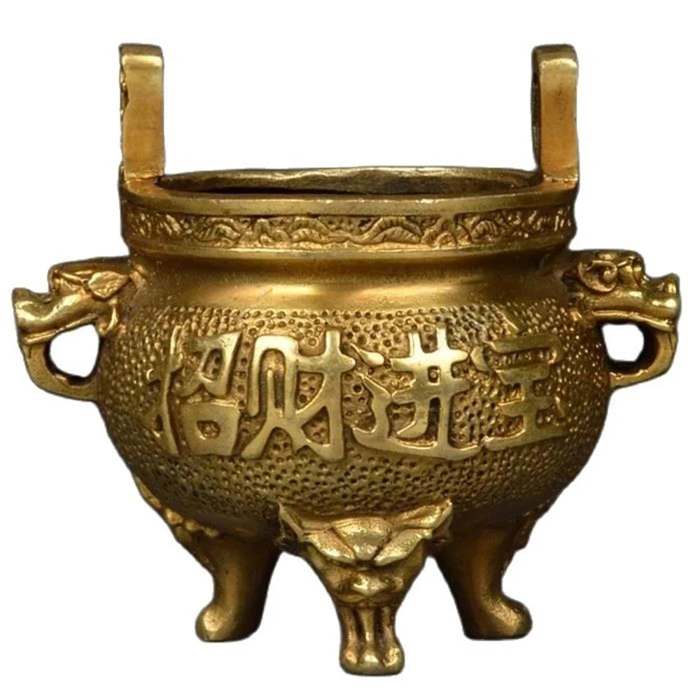 Small size, censer, pure copper incense burner, Buddha activities, arts and crafts, Home Furnishing Ornaments, Feng Shui~