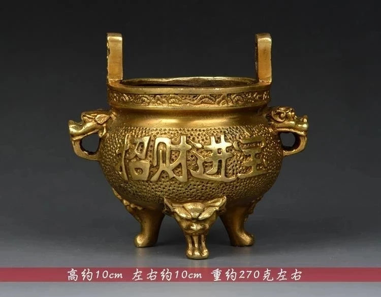 Small size, censer, pure copper incense burner, Buddha activities, arts and crafts, Home Furnishing Ornaments, Feng Shui~