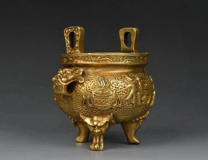 Small size, censer, pure copper incense burner, Buddha activities, arts and crafts, Home Furnishing Ornaments, Feng Shui~
