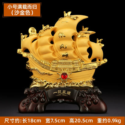 Smooth Sailing Decoration Opening Housewarming Dragon Boat Gift Office Wine Cabinet Entrance Home Lucky Chinese style Decor