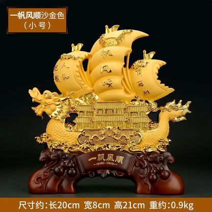 Smooth Sailing Decoration Opening Housewarming Dragon Boat Gift Office Wine Cabinet Entrance Home Lucky Chinese style Decor