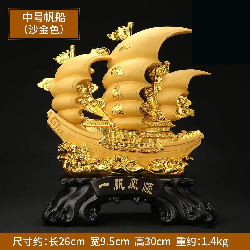 Smooth Sailing Decoration Opening Housewarming Dragon Boat Gift Office Wine Cabinet Entrance Home Lucky Chinese style Decor