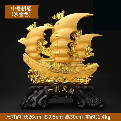 Smooth Sailing Decoration Opening Housewarming Dragon Boat Gift Office Wine Cabinet Entrance Home Lucky Chinese style Decor
