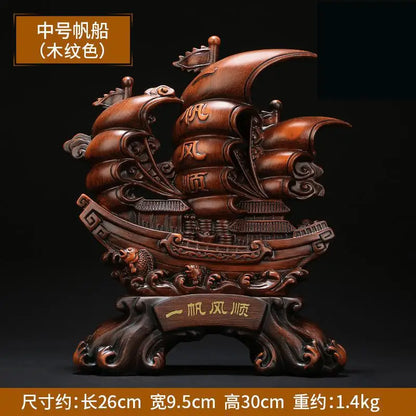 Smooth Sailing Decoration Opening Housewarming Dragon Boat Gift Office Wine Cabinet Entrance Home Lucky Chinese style Decor