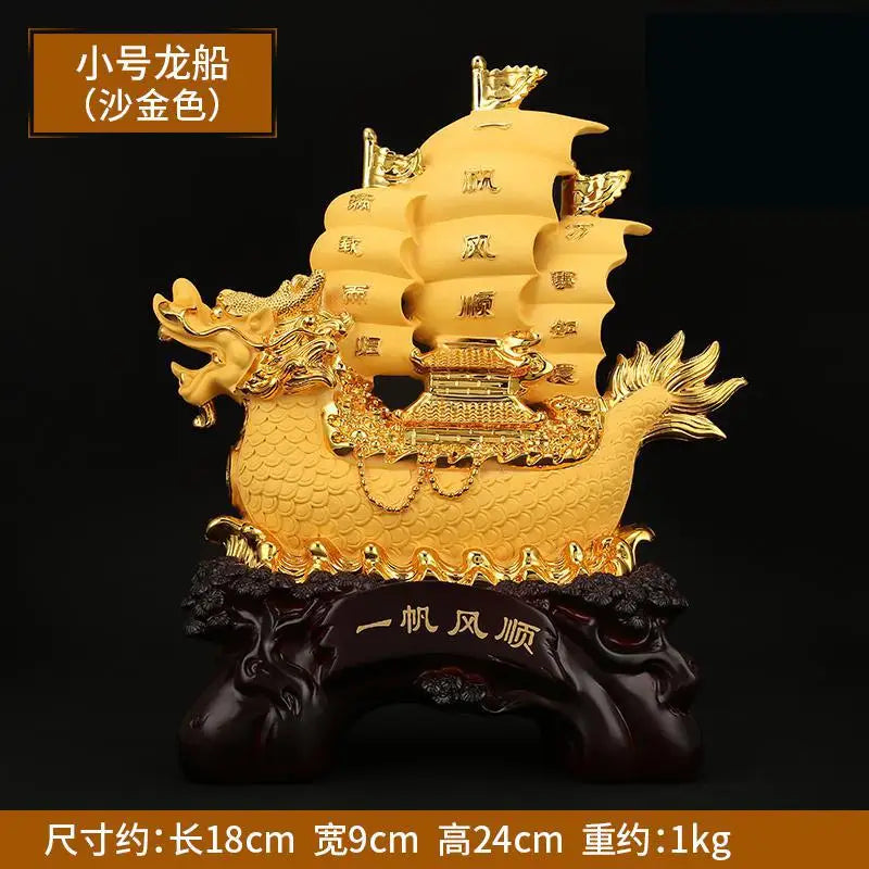 Smooth Sailing Decoration Opening Housewarming Dragon Boat Gift Office Wine Cabinet Entrance Home Lucky Chinese style Decor