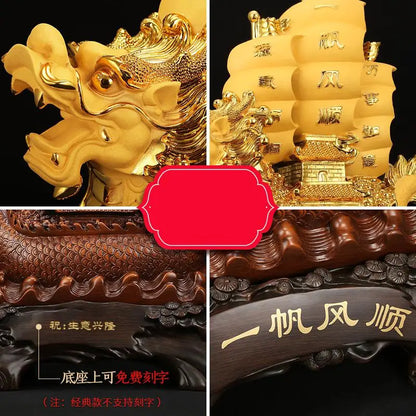 Smooth Sailing Decoration Opening Housewarming Dragon Boat Gift Office Wine Cabinet Entrance Home Lucky Chinese style Decor