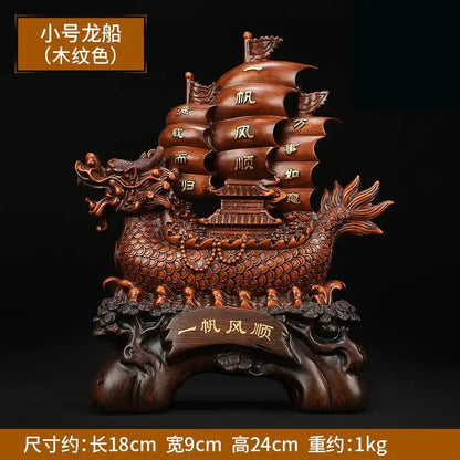 Smooth Sailing Decoration Opening Housewarming Dragon Boat Gift Office Wine Cabinet Entrance Home Lucky Chinese style Decor