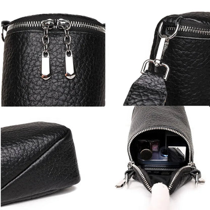 Soft Cow Leather Girl Phone Messenger Bag High Quality Genuine Leather Shoulder Crossbody Bag For Women 2022 Mini Ladies Handbag