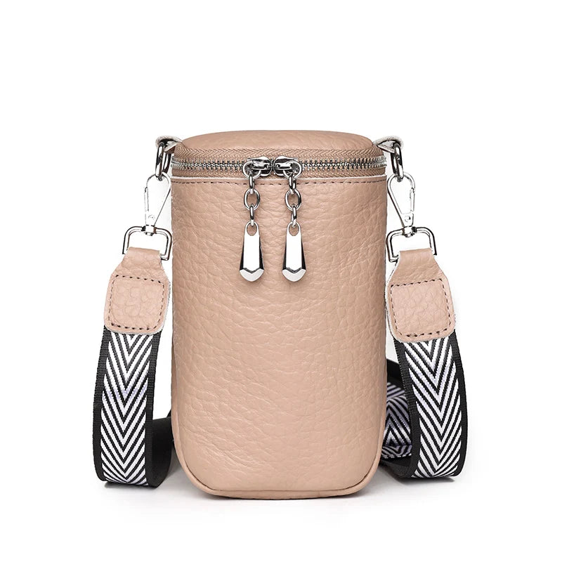 Soft Cow Leather Girl Phone Messenger Bag High Quality Genuine Leather Shoulder Crossbody Bag For Women 2022 Mini Ladies Handbag