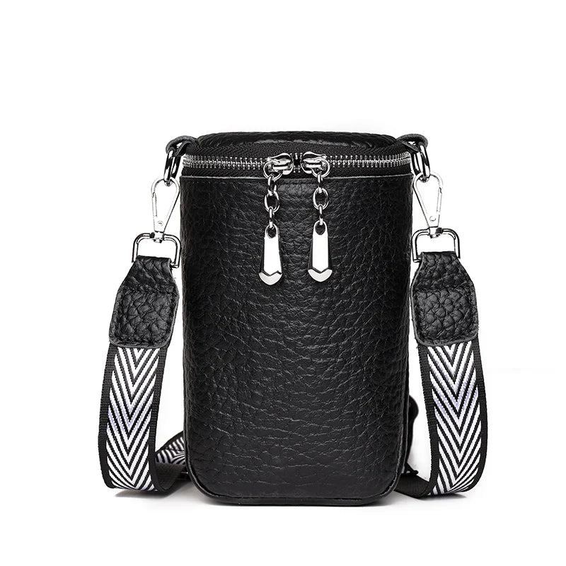 Soft Cow Leather Girl Phone Messenger Bag High Quality Genuine Leather Shoulder Crossbody Bag For Women 2022 Mini Ladies Handbag
