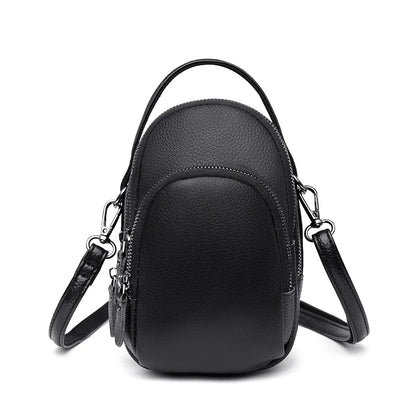 Soft Cowhide Bag For Women Designer Three Layers Of Large Capacity Ladies Handbag Fashion Genuine Leather Shoulder Crossbody Bag