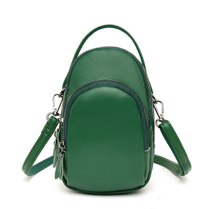 Soft Cowhide Bag For Women Designer Three Layers Of Large Capacity Ladies Handbag Fashion Genuine Leather Shoulder Crossbody Bag