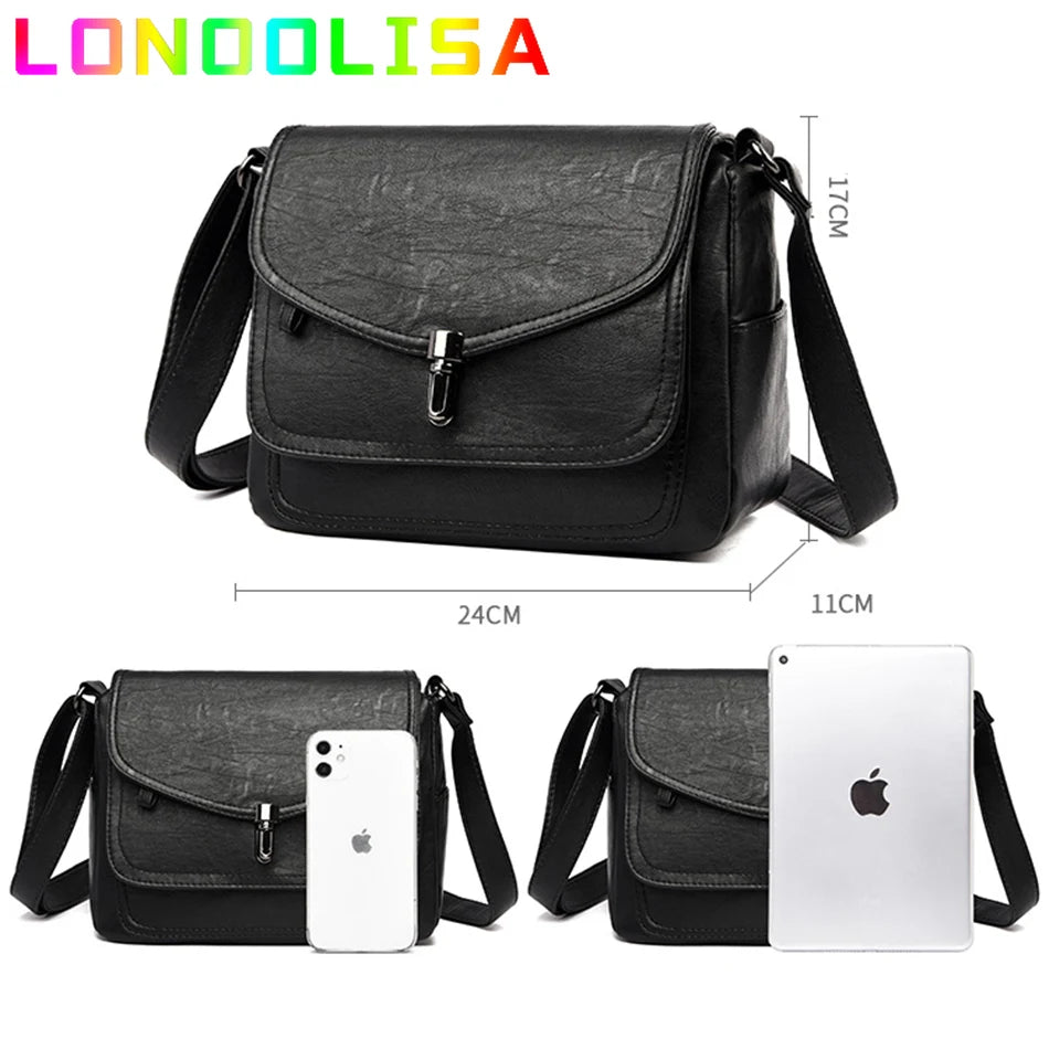 Soft Cowhide Crossbody Bags for Women 2021 Luxury Handbags Women Bags Designer Female Casual Hand Shoulder Bag Bolsos De Mujer