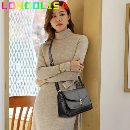 Soft Cowhide Crossbody Bags for Women 2021 Luxury Handbags Women Bags Designer Female Casual Hand Shoulder Bag Bolsos De Mujer