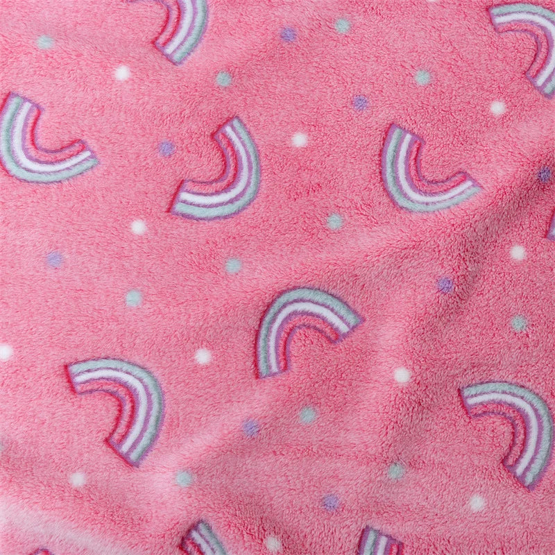 Soft Fleece Blanket Luminous Warm Flannel Blankets Glow In The Dark Stars Moon Print Sheet Sofa Bedspread Leisure Coverings Gift