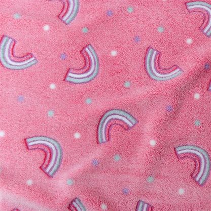 Soft Fleece Blanket Luminous Warm Flannel Blankets Glow In The Dark Stars Moon Print Sheet Sofa Bedspread Leisure Coverings Gift