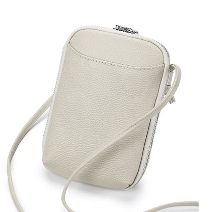 Soft Leather Cell Phone Purse Women Mini Flap Bags Simple Shoulder Bag Large Capacity Lady Crossbody Bag Designer Clutch Purse