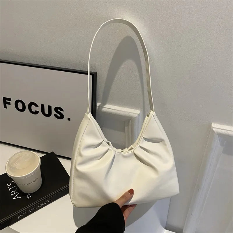 Soft Leather Large Capacity Fashionable Shoulder 2024 New Retro Korean Style Tote Bag Women Bag Designer Bags Luxury