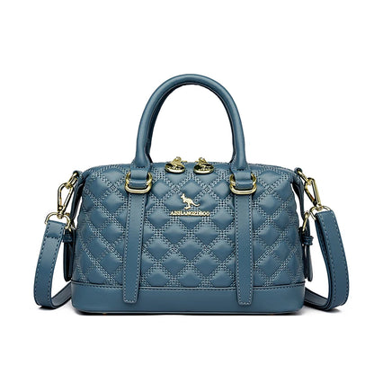 Soft Leather Luxury Handbags Women New Casual Tote Bag Designer Ladies Large Shoulder Crossbody Handbag Sac for Female Patchwork