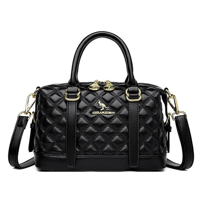 Soft Leather Luxury Handbags Women New Casual Tote Bag Designer Ladies Large Shoulder Crossbody Handbag Sac for Female Patchwork
