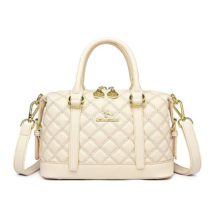 Soft Leather Luxury Handbags Women New Casual Tote Bag Designer Ladies Large Shoulder Crossbody Handbag Sac for Female Patchwork