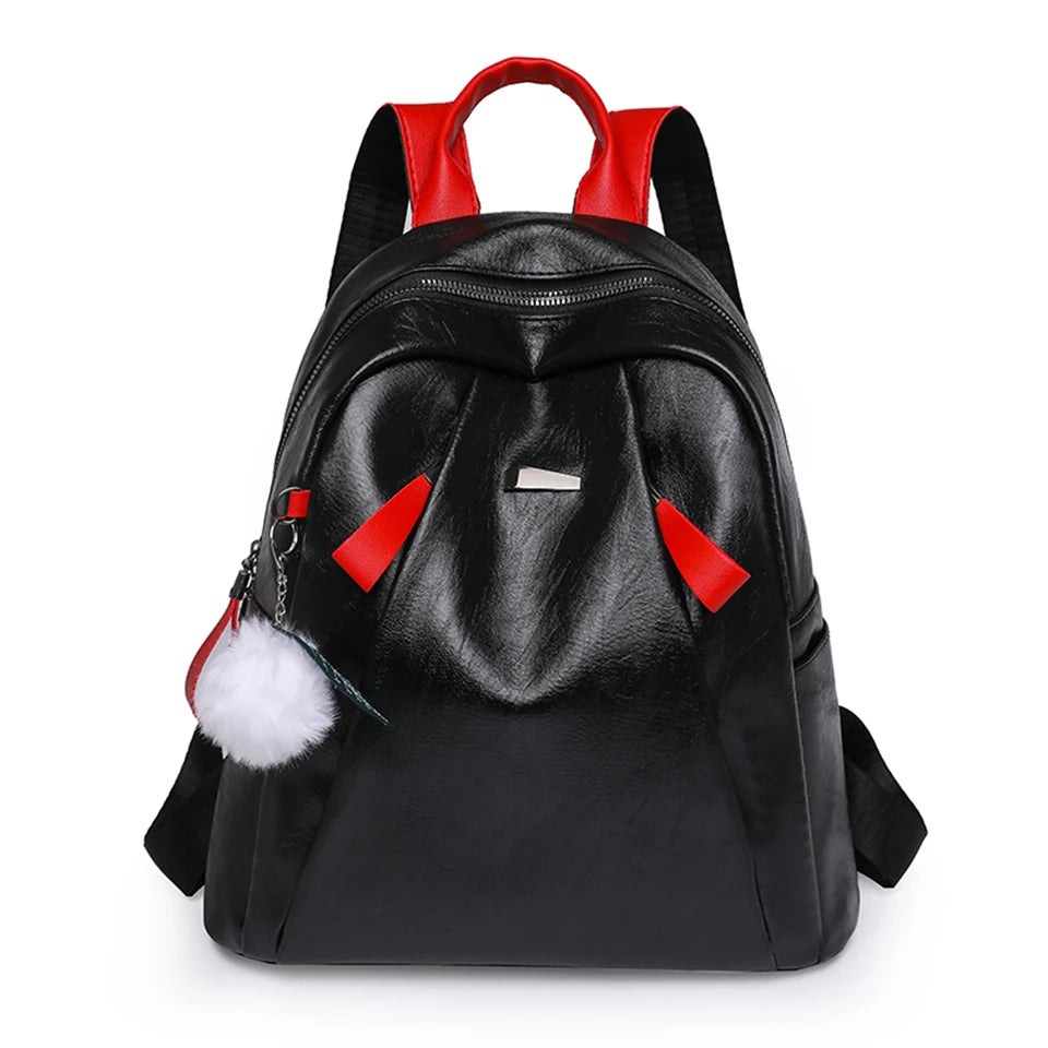 Soft Leather Luxury Women Backpack Large Capacity Bookbags for Teen Girl High Quality Female Rucksack Mochilas Casual Travel Bag