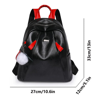Soft Leather Luxury Women Backpack Large Capacity Bookbags for Teen Girl High Quality Female Rucksack Mochilas Casual Travel Bag