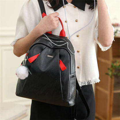 Soft Leather Luxury Women Backpack Large Capacity Bookbags for Teen Girl High Quality Female Rucksack Mochilas Casual Travel Bag