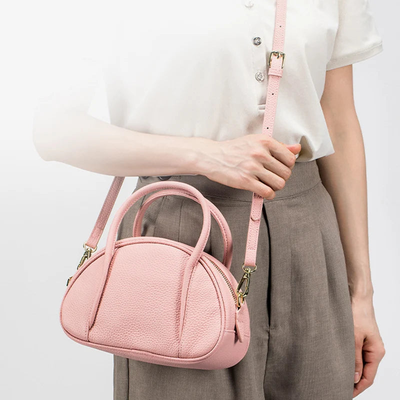 Soft Leather Women Mini Shell Bag Fashion Designer Shoulder Bag Luxury Lady Crossbody Bag Casual Women's Handbags and Purses