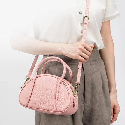 Soft Leather Women Mini Shell Bag Fashion Designer Shoulder Bag Luxury Lady Crossbody Bag Casual Women's Handbags and Purses