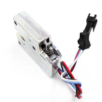 Solenoid lock DC 12V Mini Electric Lock Smart Cabinet Lock Cupboard Case Anti-Theft Lock Universal  mailbox lockWith feedback