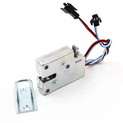 Solenoid lock DC 12V Mini Electric Lock Smart Cabinet Lock Cupboard Case Anti-Theft Lock Universal  mailbox lockWith feedback