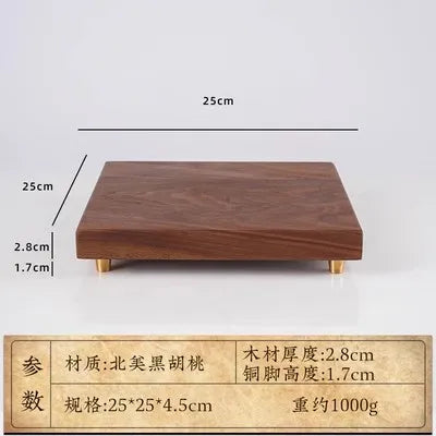 Solid Black Walnut Wooden Base, Vase, Buddha Statue, Tea Set, Decoration Crafts