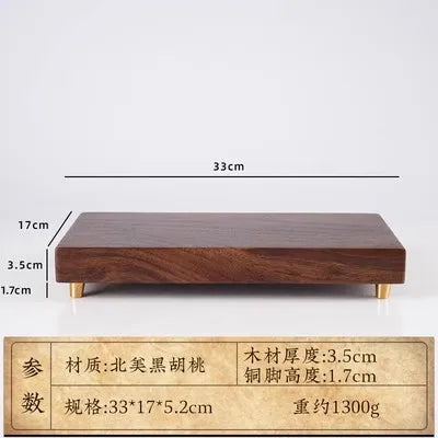 Solid Black Walnut Wooden Base, Vase, Buddha Statue, Tea Set, Decoration Crafts