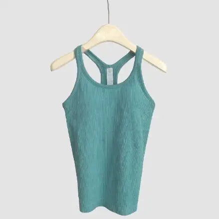 Solid Color Basic Ribbed Tank Top Women Summer Sleeveless Streetwear Soft Tee