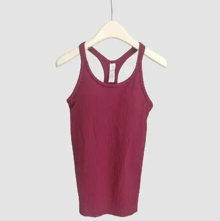 Solid Color Basic Ribbed Tank Top Women Summer Sleeveless Streetwear Soft Tee