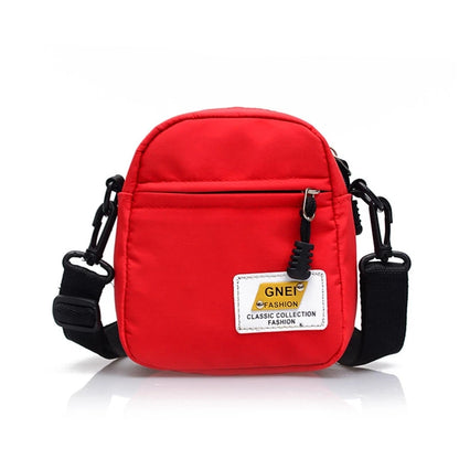 Solid Color Crossbody Purse Nylon Shoulder Bags Casual Satchel Bags with Adjustable Straps Small Messenger Bags