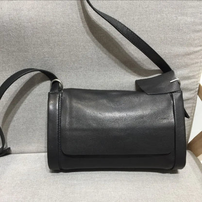 Solid Color Genuine Leather Crossbody Bag All-match Cowhide Single Shoulder Handbags Casual Commuter Versatile Bolsas Mujer