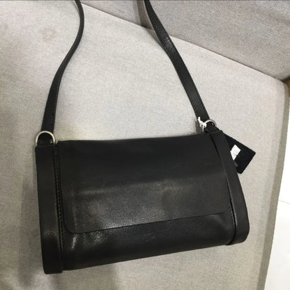 Solid Color Genuine Leather Crossbody Bag All-match Cowhide Single Shoulder Handbags Casual Commuter Versatile Bolsas Mujer