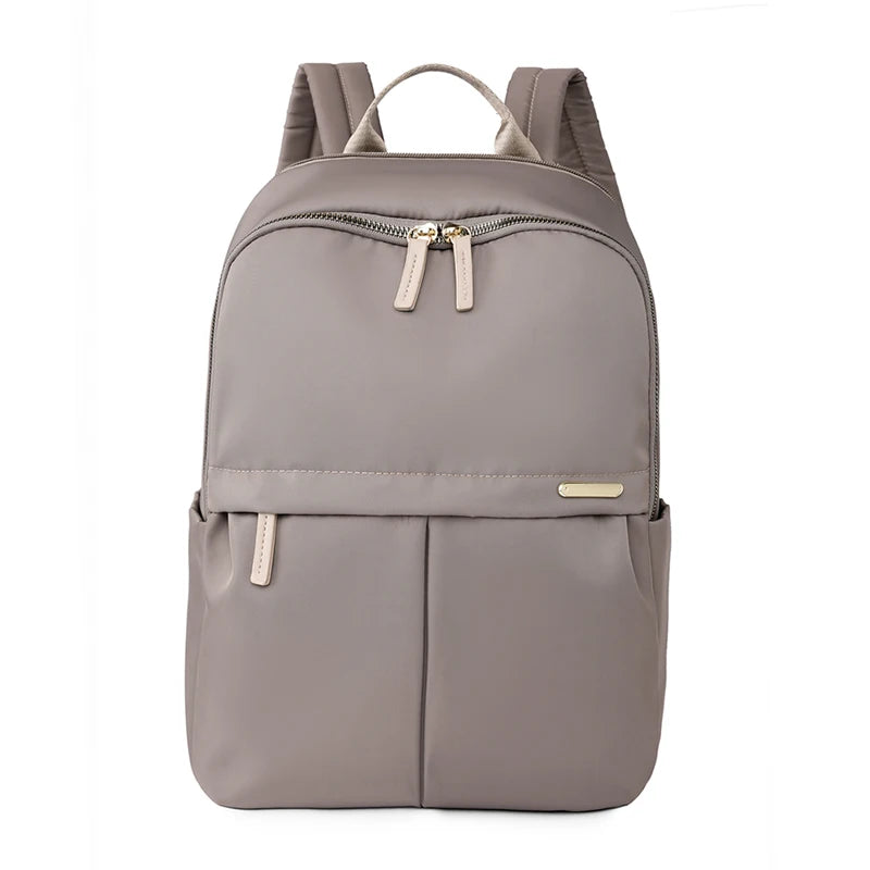 Solid Color Luxury Large Capacity Summer Trend Women Backpack 14 Inch Laptop Bag Pack Travel Student Schoolbag Teen Girl Bookbag